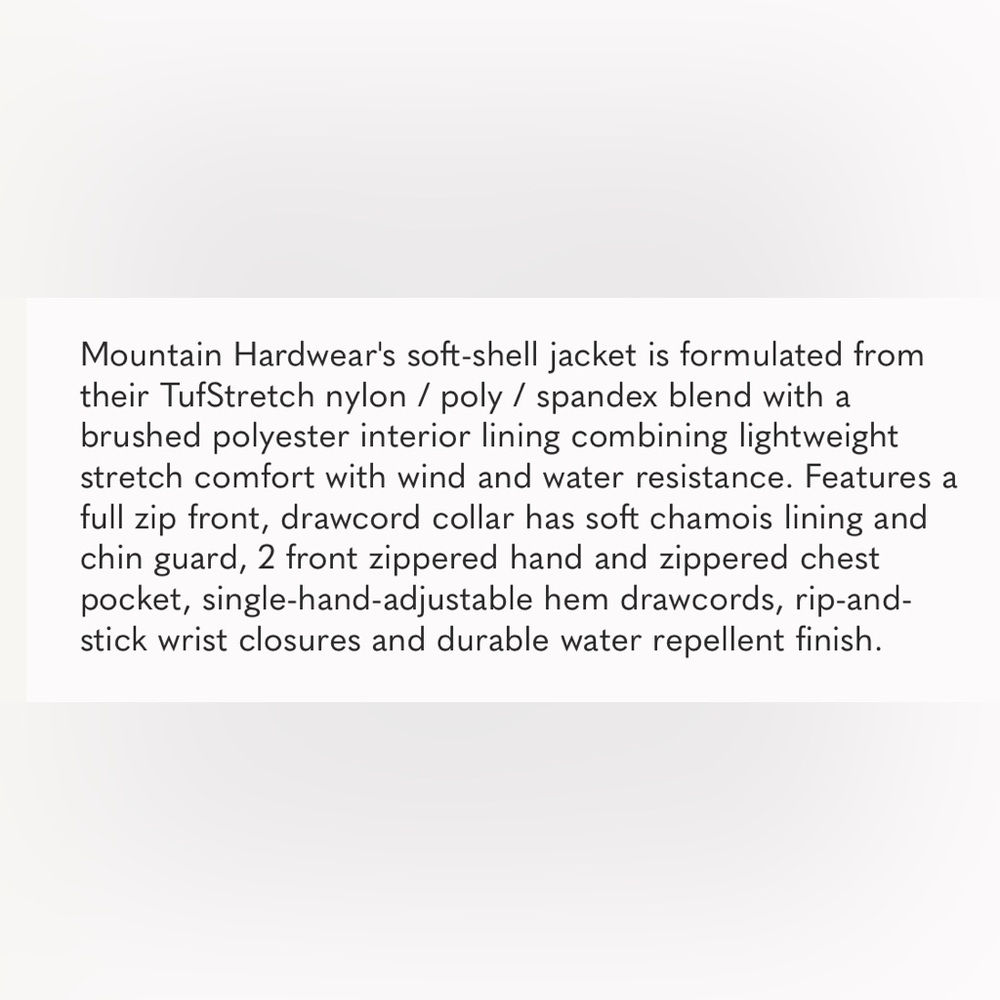 Euc- Mountain Hardwear ‘Offwidth’ Softshell Jacket - image 3